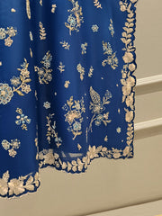 3 Piece - Pure Organza Embroidered Suit S111620