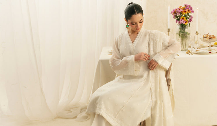 agha noor organza dress Agha Noor Cotton Net Dress, Embroidered Pakistani 3-Piece