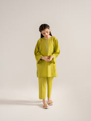 (Kids) 2 Piece - Embroidered Cambric Suit FKD-016