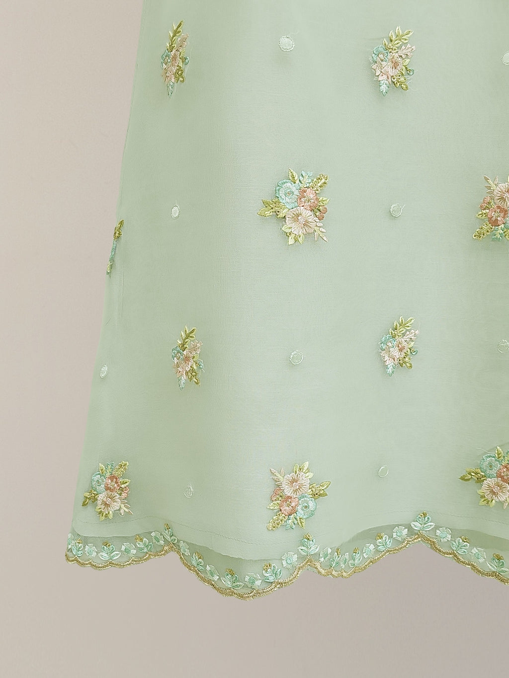 (Kids) 2 Piece - Pure Organza Suit FKD-008