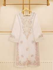 3 Piece - Pure Cotton Net Embroidered Suit S109169
