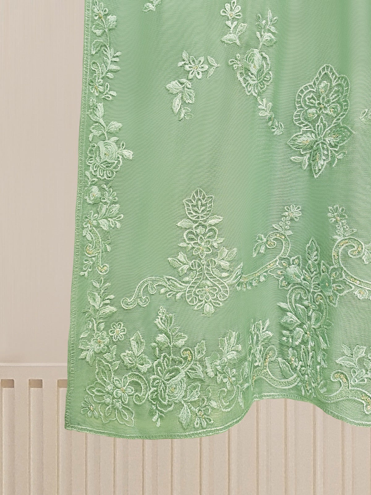 (PR) -3 Piece - Pure Cotton Net Embroidered Suit S109783