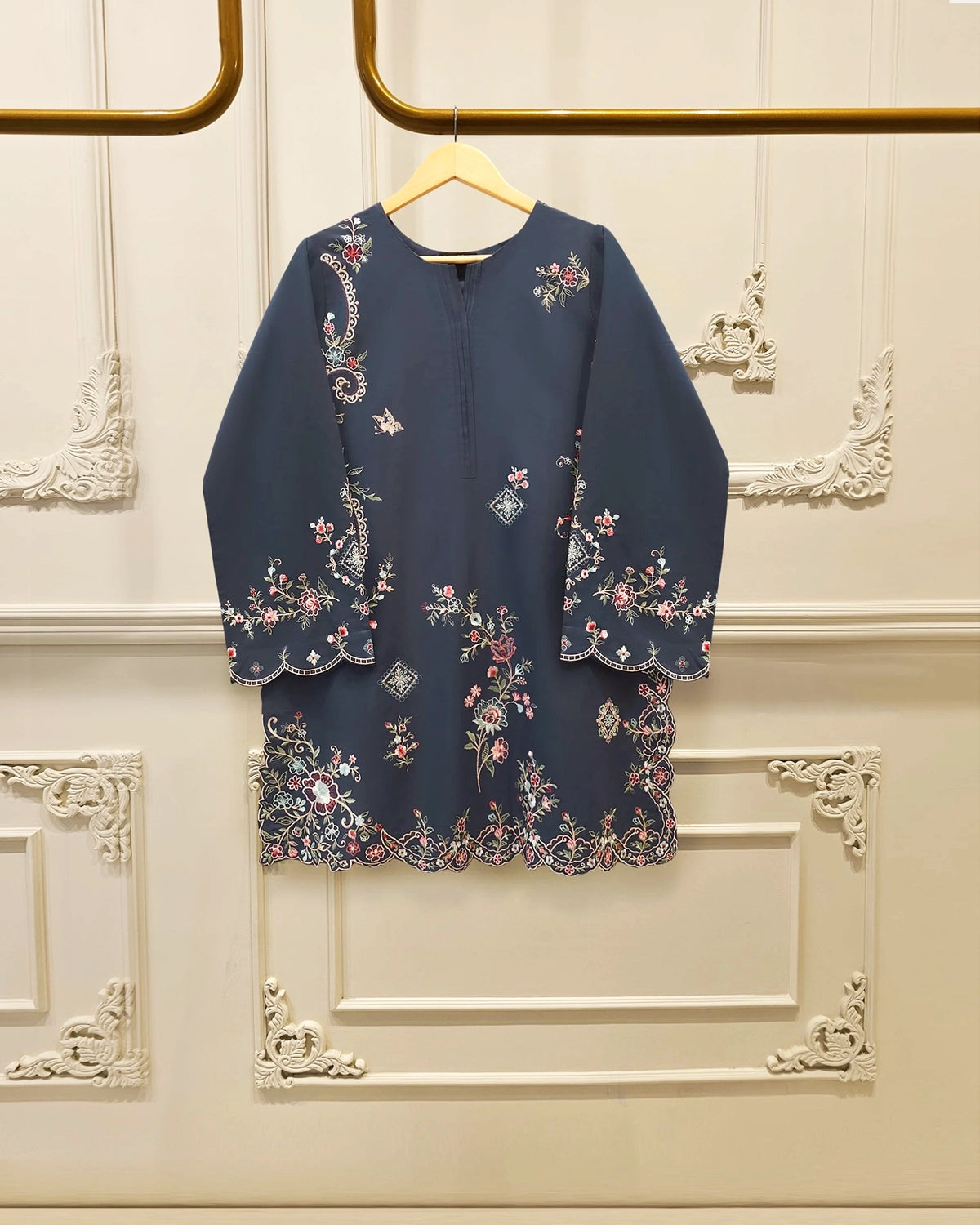 2 Piece - Embroidered Cambric Suit S115270 Main image
