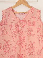 (Kids) - 2 Piece Digital Printed Lawn Suit FKD-038