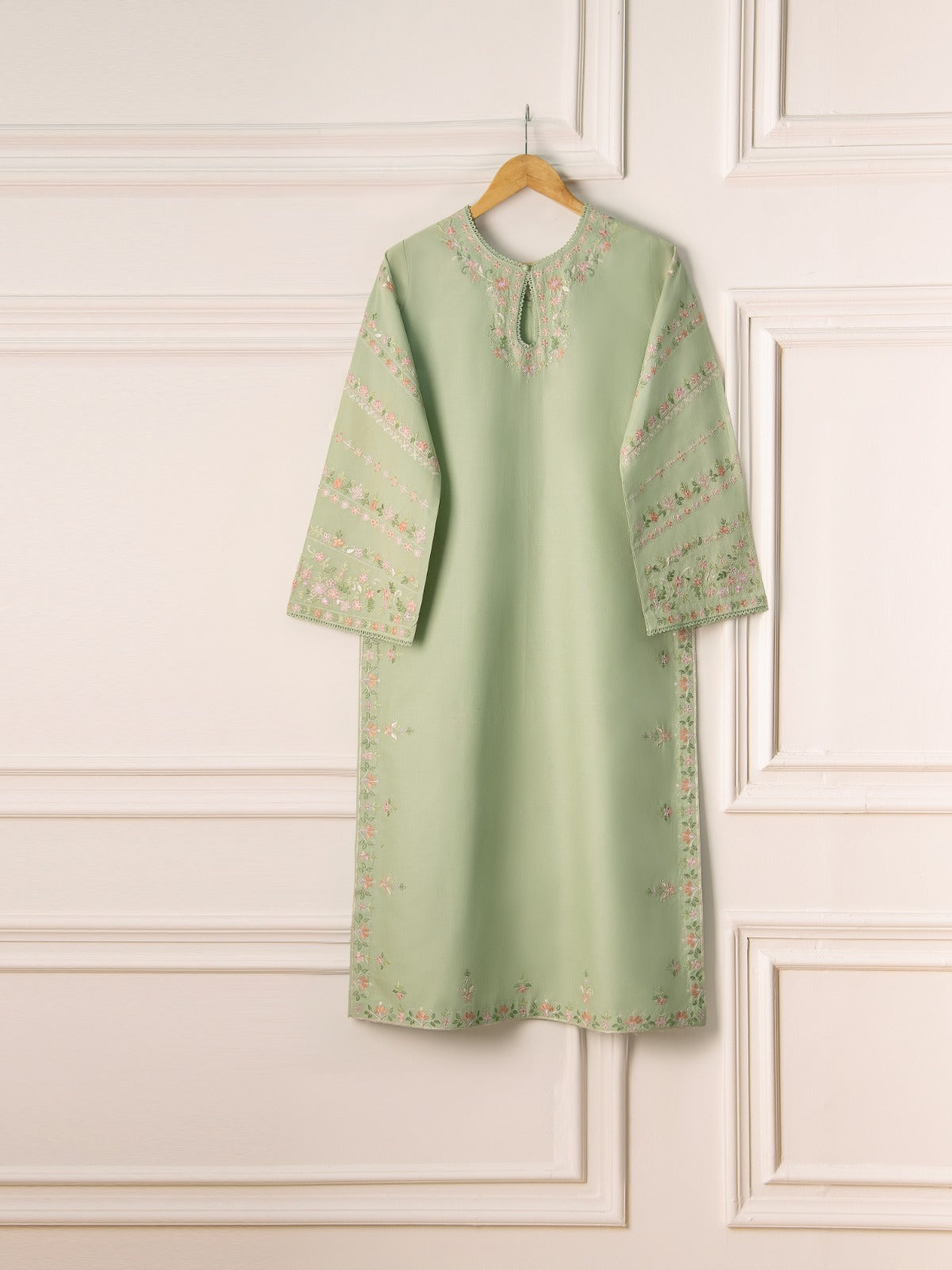 2 Piece - Embroidered Cambric Suit S110756