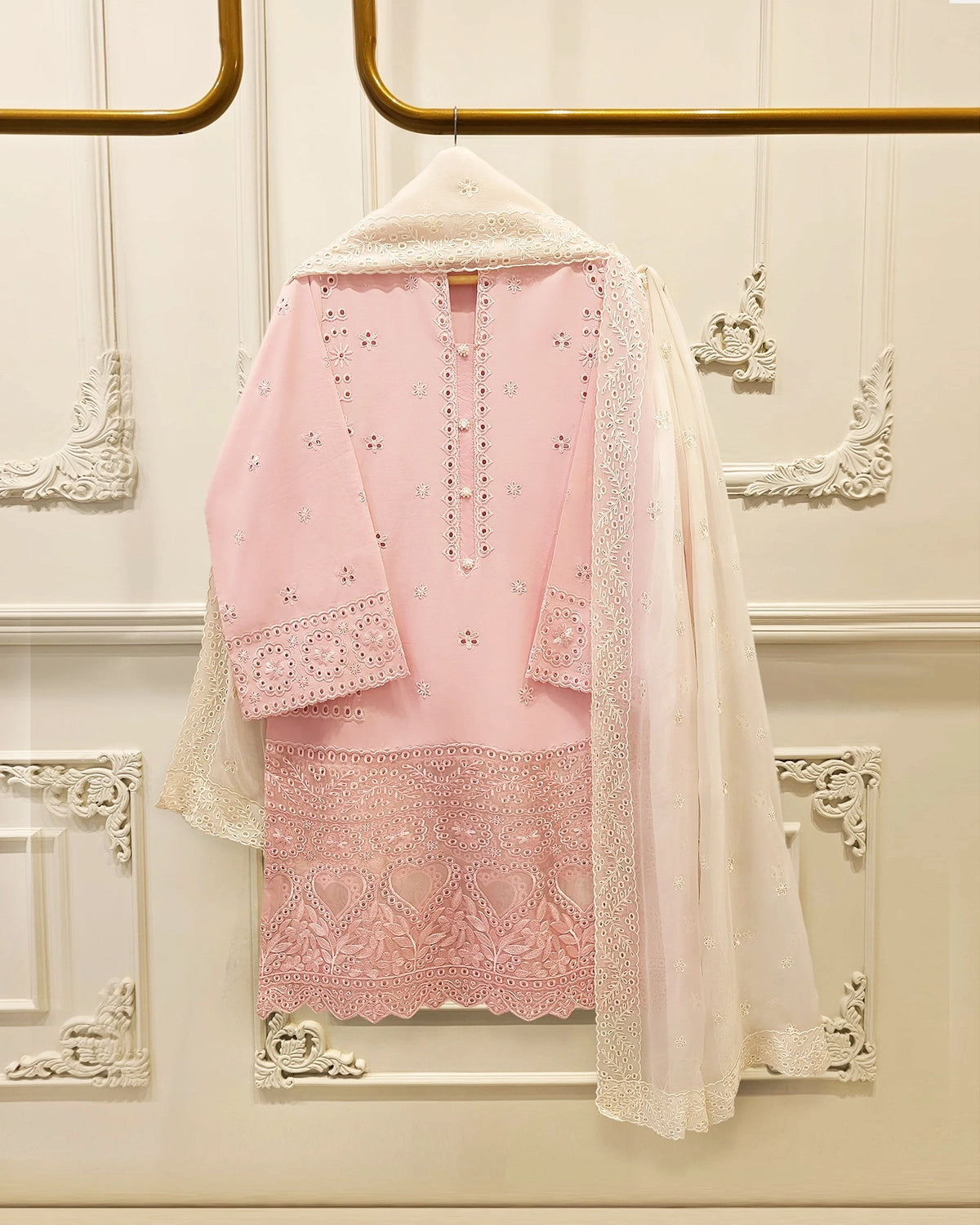 3-Piece Embroided Cambric Suit S115314 Main image