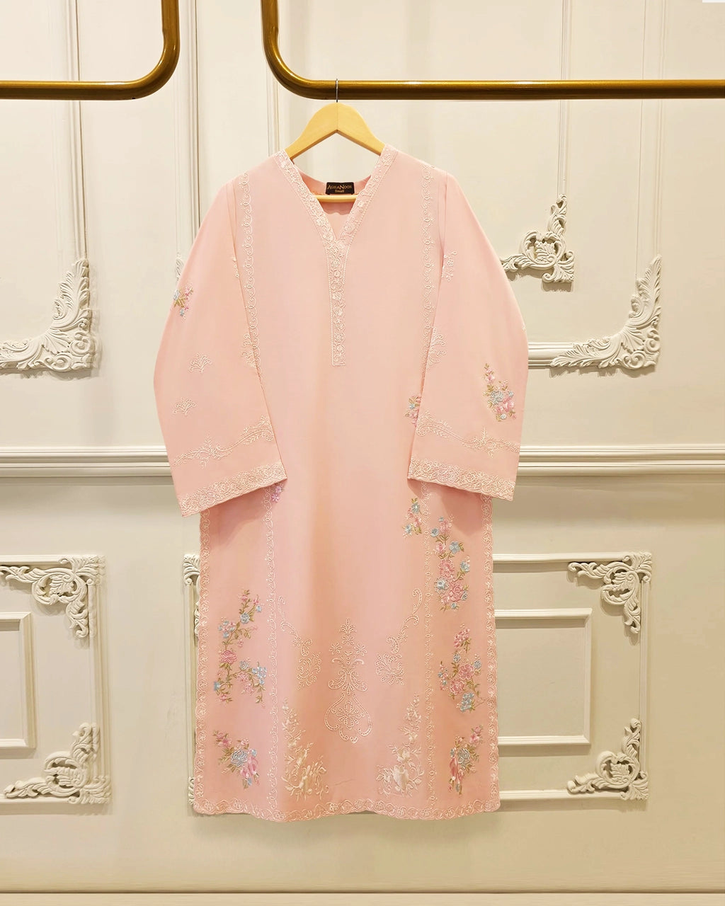 2 Piece - Embroidered Cambric Suit S115304
