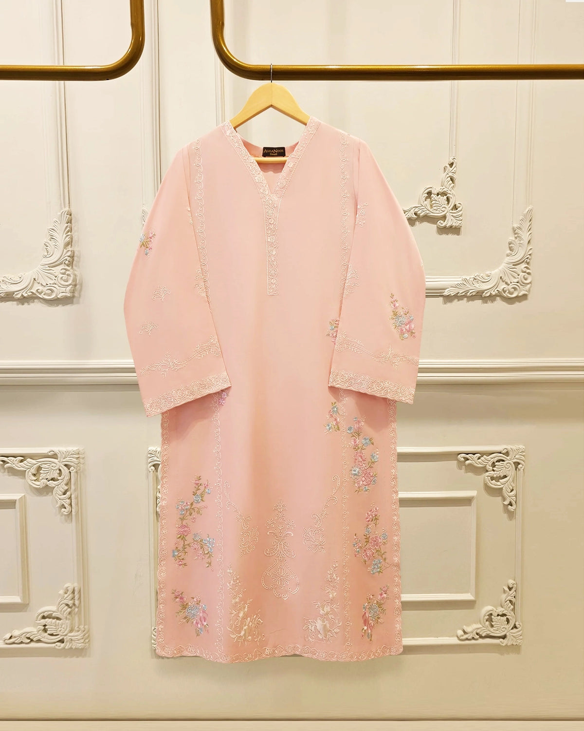 2 Piece - Embroidered Cambric Suit S115304