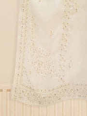 3 Piece- Embroidered Pure Raw Silk Suit S109124