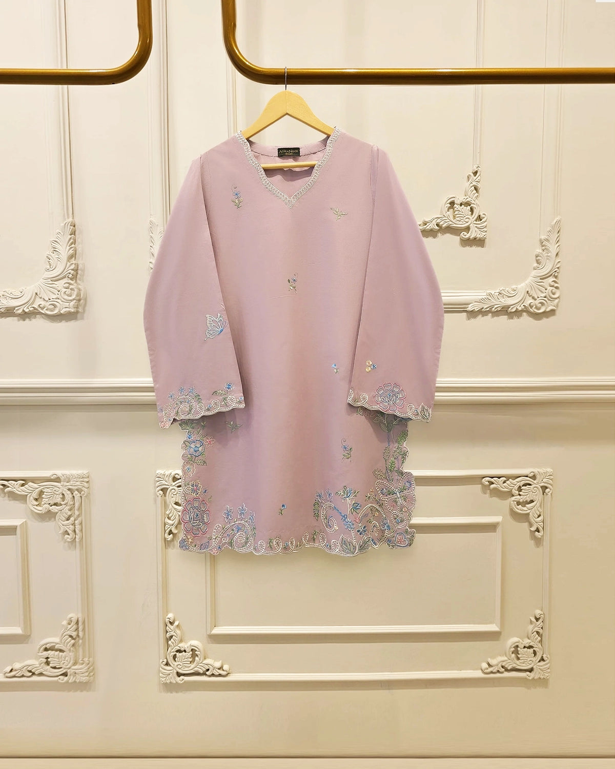 2 Piece - Embroidered Cambric Suit S115354 Main image