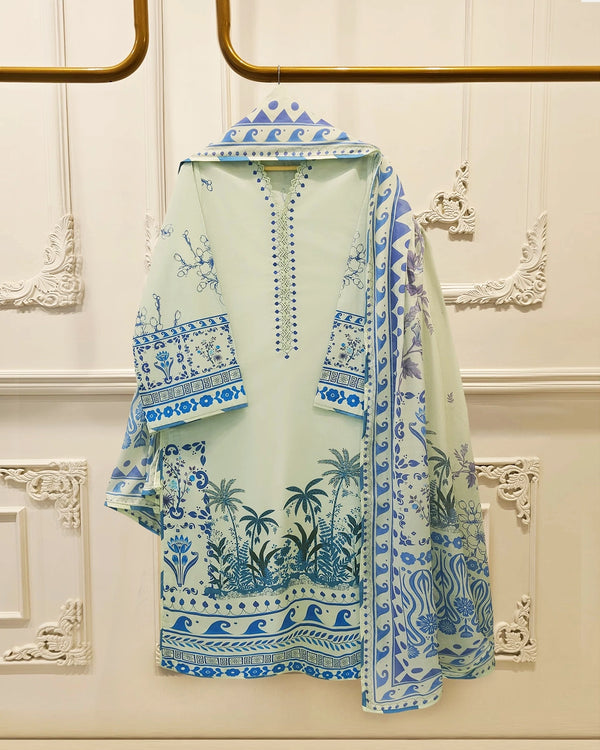 2 Piece - Digital Printed Cambric Suit S115361