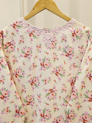 2 Piece - Digital Printed Embroidered Lawn Suit S111602