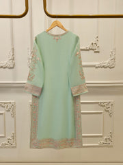 2 Piece - Pure Embroidered Cotton Net Suit S111876