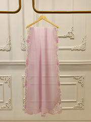 3 Piece- Pure Khadi Silk Embroidered Suit S112040