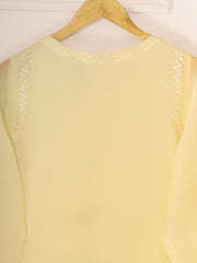 3 Piece - Pure Organza Embroidered Suit S111298