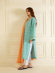 2 Piece - Pure Embroidered Cambric Suit S109862