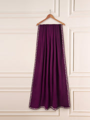 3 Piece - Pure Cotton Net Embroidered Suit S111238