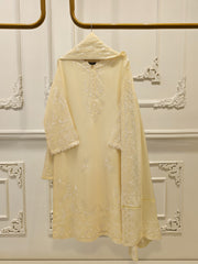 3 Piece - Pure Embroidered Cotton Net Suit S111925
