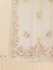 3 Piece - Pure Cotton Net Embroidered Suit S109169