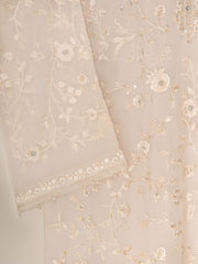 2 Piece - Pure Chiffon Embroidered Suit S111305
