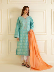 2 Piece - Pure Embroidered Cambric Suit S109862