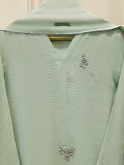 3 Piece - Pure Embroidered Cotton Net Suit S111899