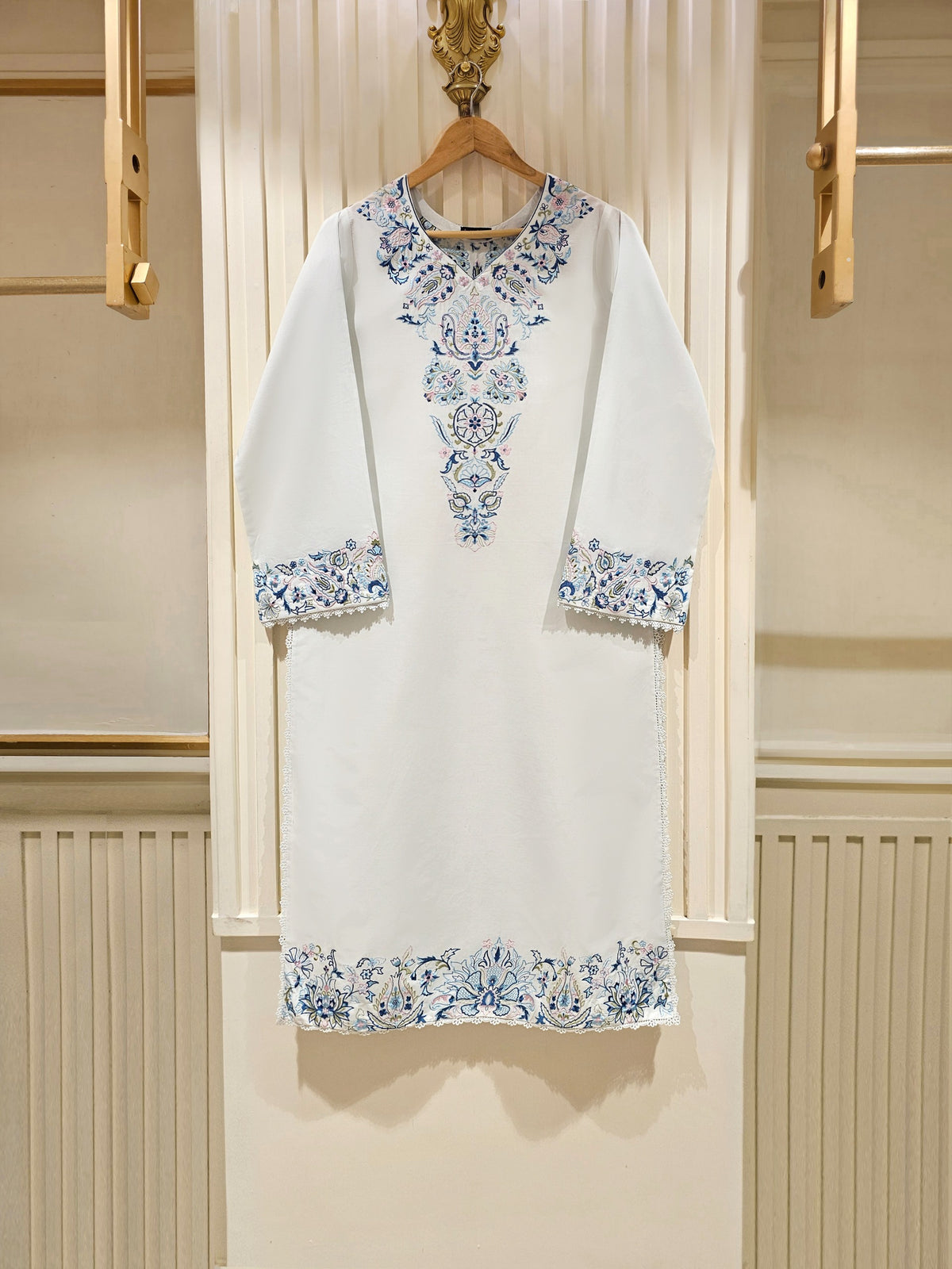 Pure Embroidered Lawn Shirt S111412
