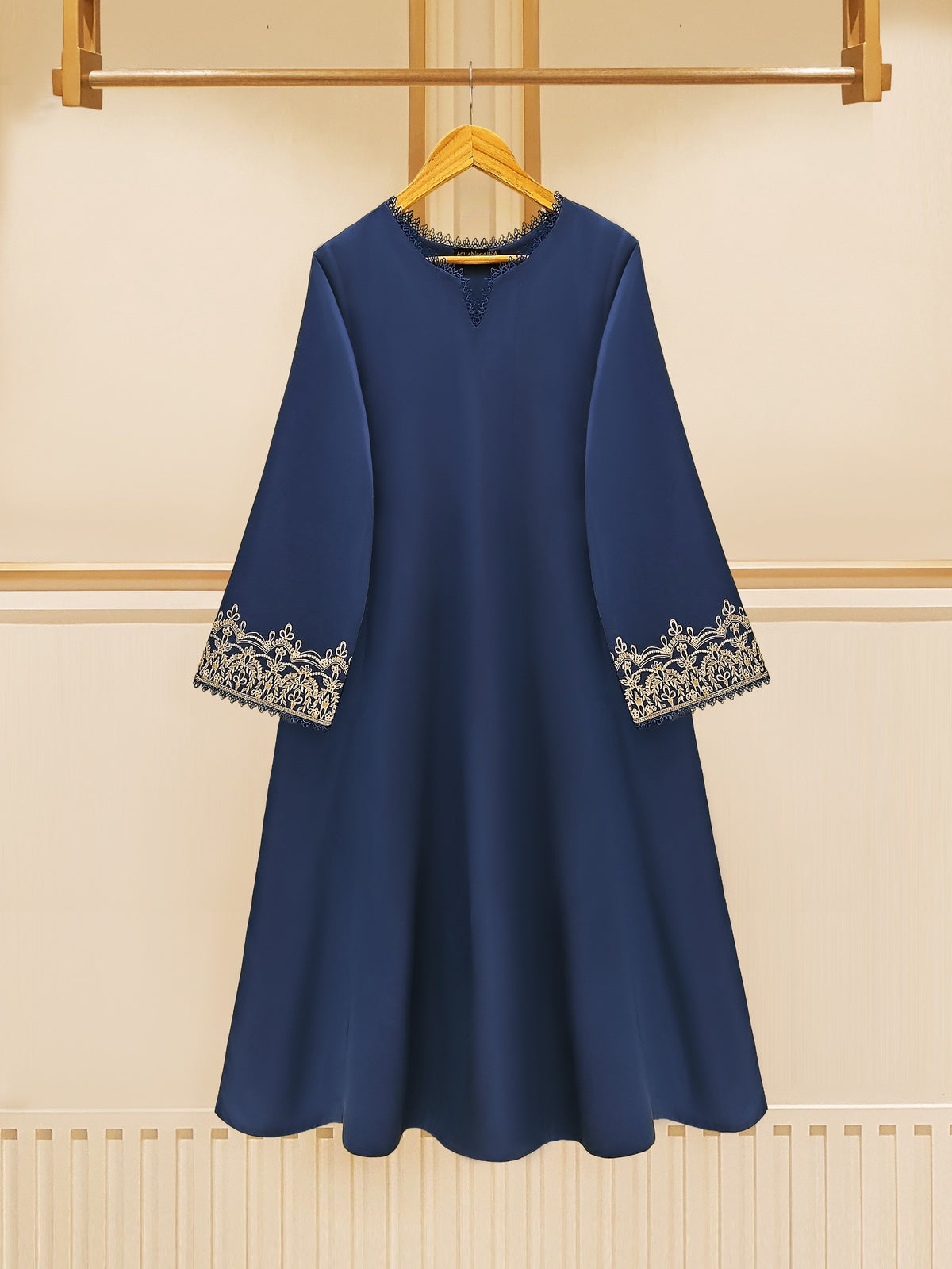 2 Piece - Embroidered Cambric Frock S109531