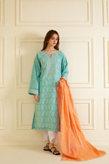 2 Piece - Pure Embroidered Cambric Suit S109862