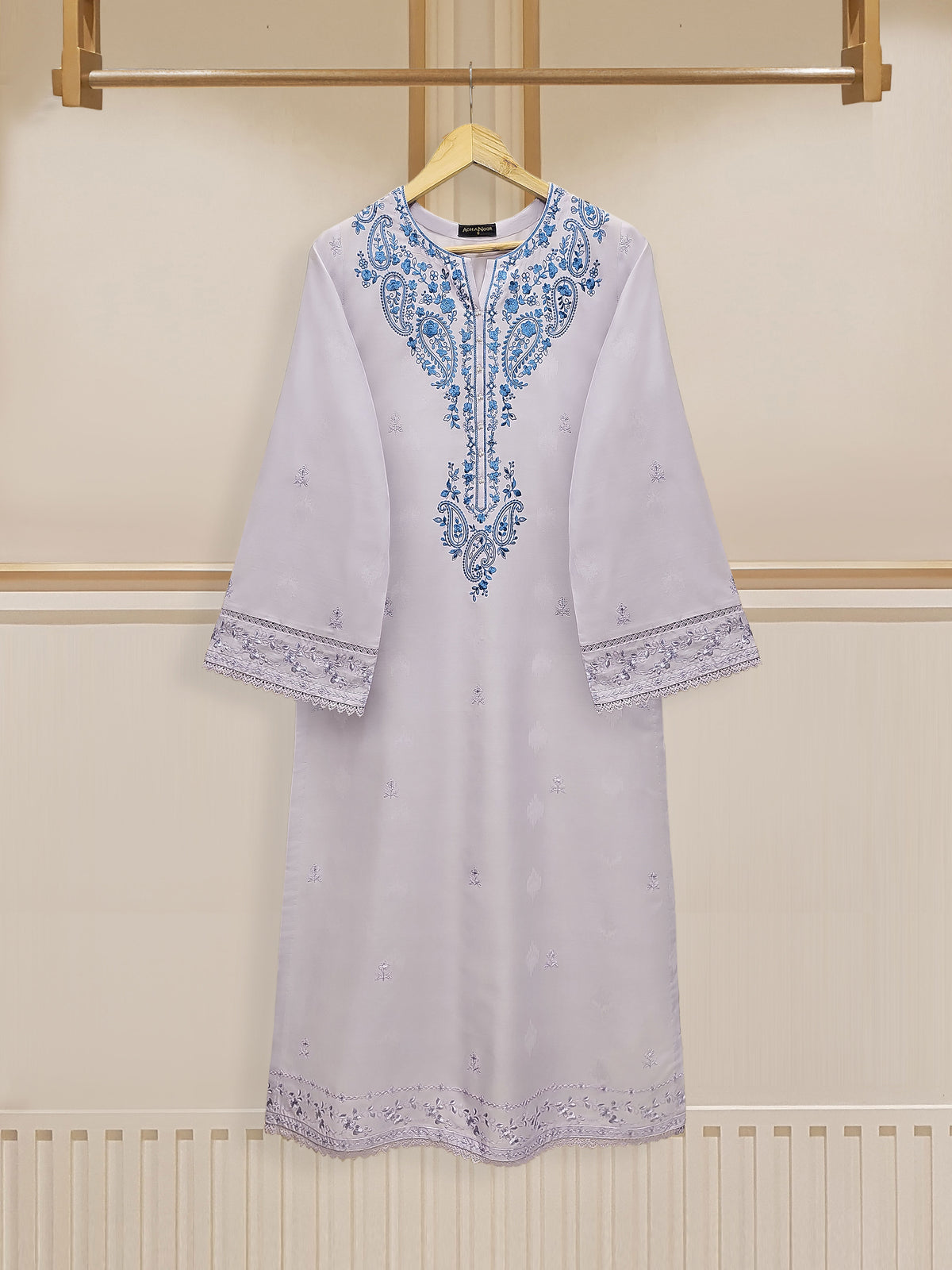 Fine Jacquard Embroidered Shirt S110104