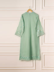 2 Piece - Pure Cotton Net Embroidered Suit S110914