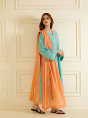 2 Piece - Pure Embroidered Cambric Suit S109862