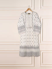 2 Piece - Embroidered Printed Cambric Shirt S111208