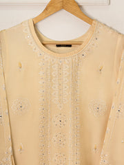 3 Piece- Pure Khaddi Silk Embroidered Suit S111586