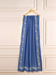 3 Piece - Pure Cotton Net Embroidered Suit S111530
