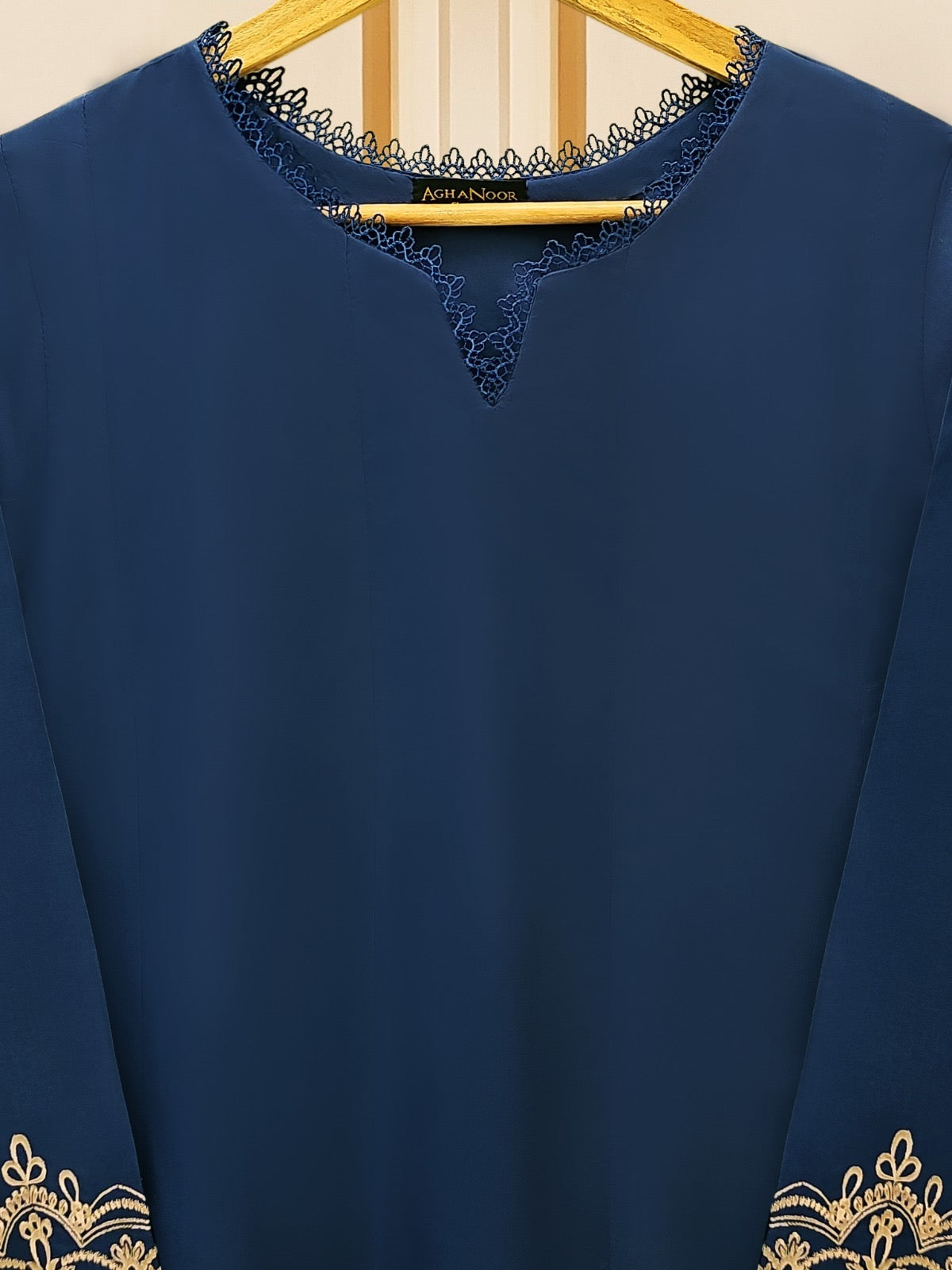 2 Piece - Embroidered Cambric Frock S109531