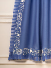 3 Piece - Pure Cotton Net Embroidered Suit S111530