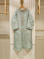 3 Piece - Pure Organza Embroidered Suit S111420