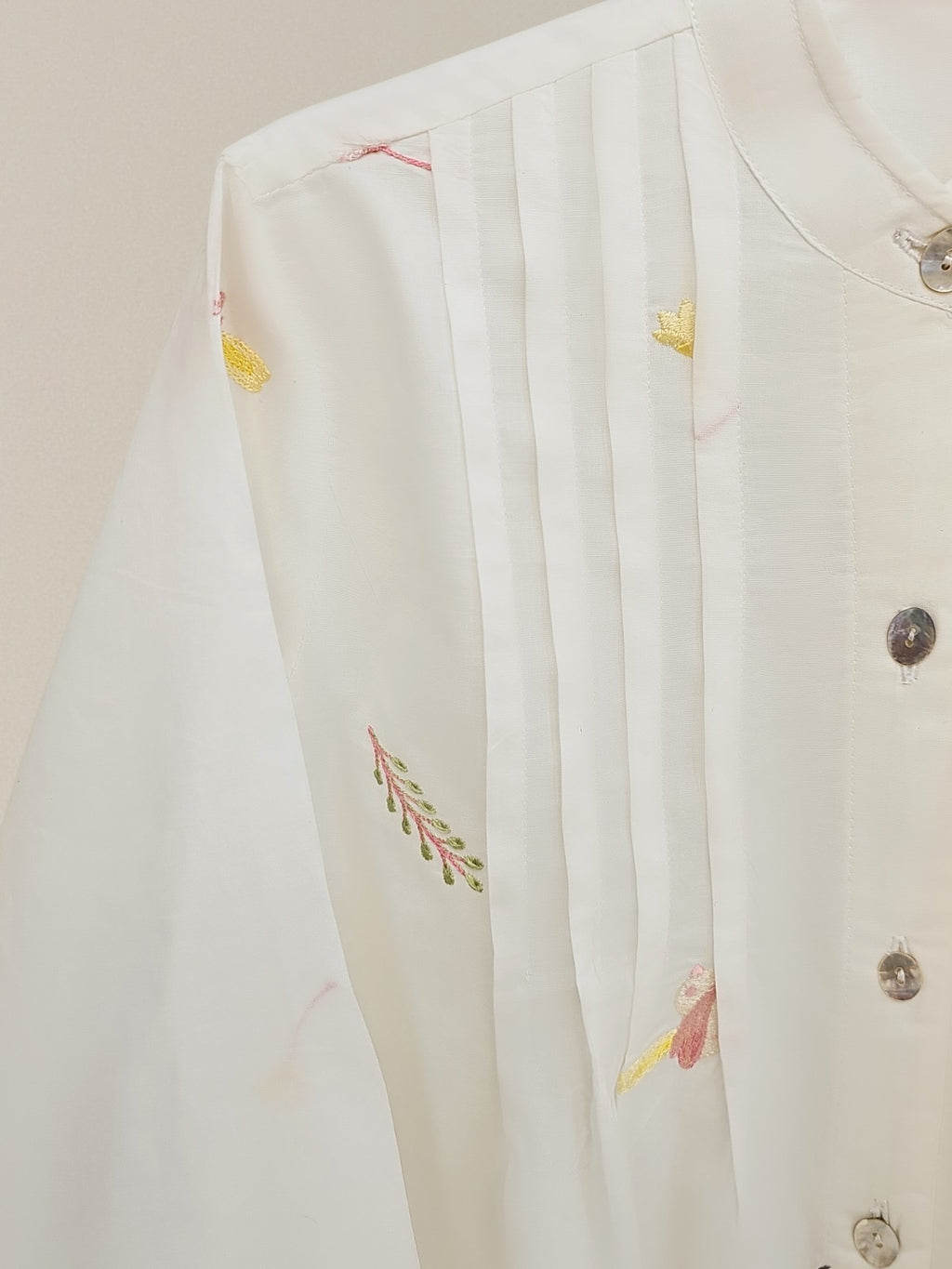 (Kids) Embroidered Cambric Shirt KD-034