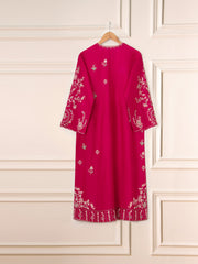 3 Piece- Pure Khaddi Silk Embroidered Suit S111559
