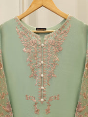 2 Piece - Pure Embroidered Cotton Net Suit S111876