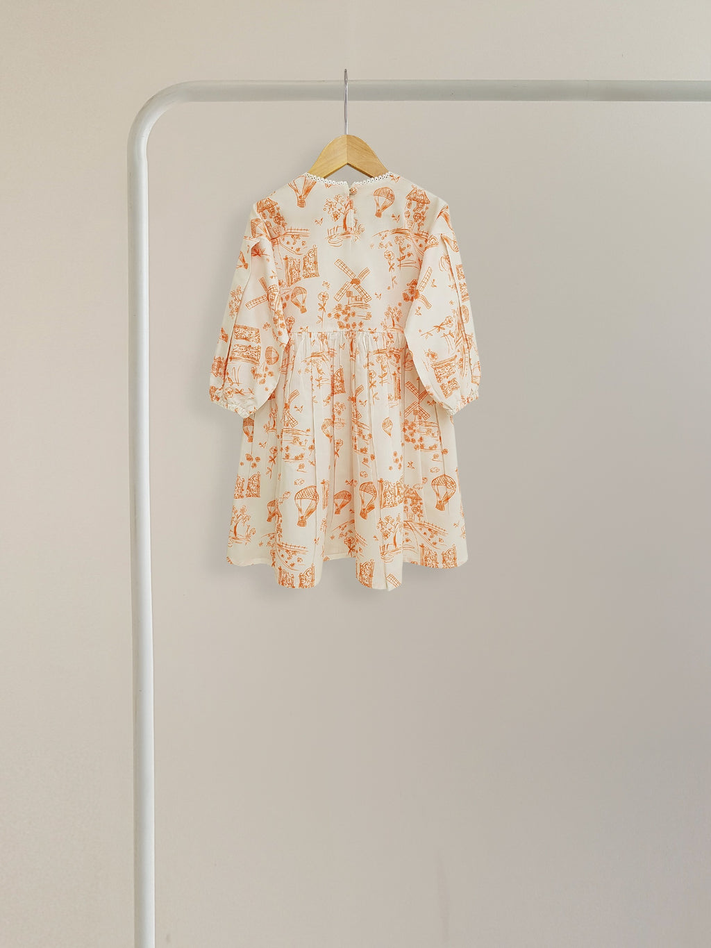 (Kids) Printed Cambric Frock KD-0037