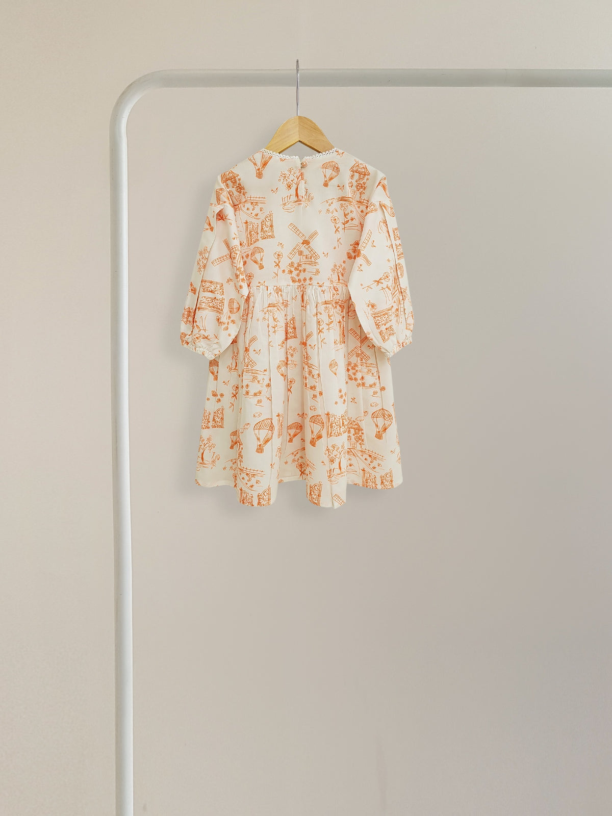 (Kids) Printed Cambric Frock KD-0037