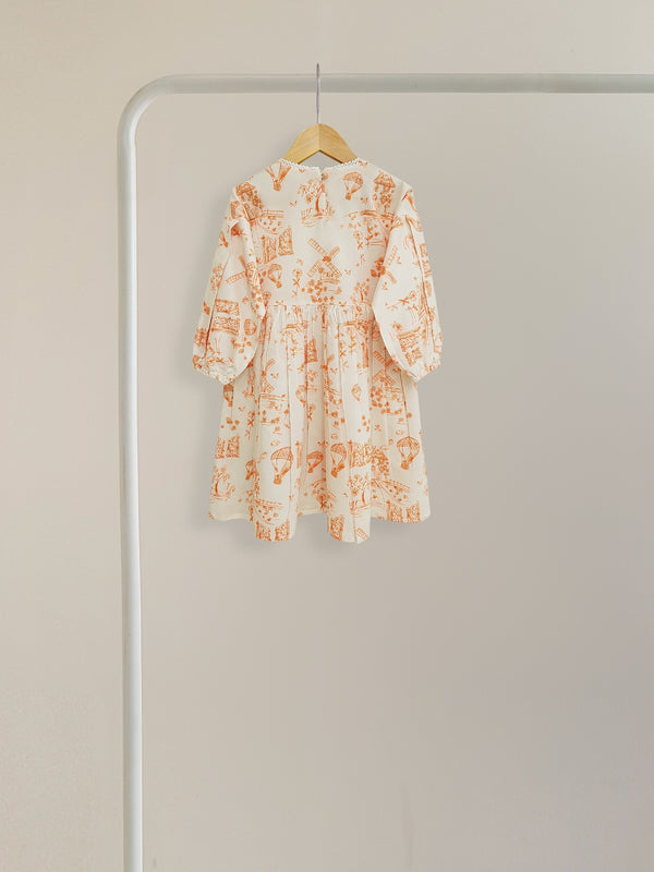 (Kids) Printed Cambric Frock KD-0037