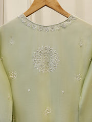 3 Piece- Pure Khaddi Silk Embroidered Suit S111601