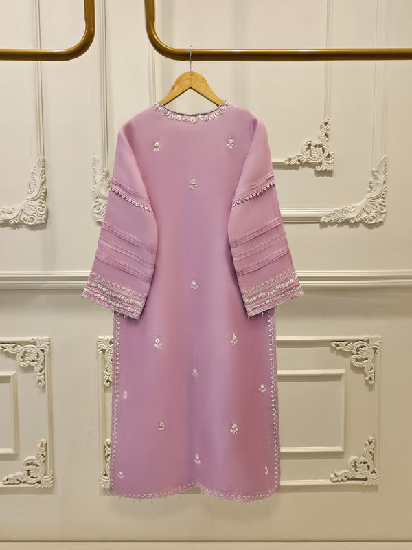 Pure Organza Embroidered Suit S111626