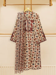 (Unstitched) 2 Piece - Digital Printed Lawn Suit FF2045