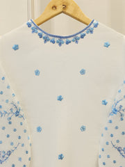 3 Piece - Pure Embroidered Cotton Net Suit S111972