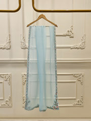 3 Piece - Pure Organza Embroidered Suit S111618