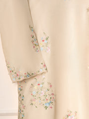 3 Piece- Pure Korean Silk Embroidered Suit S110959